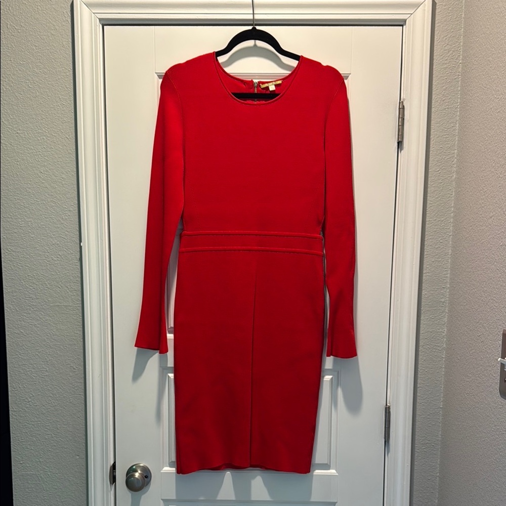 Gianni Bini Red Long Sleeve Sheath Dress